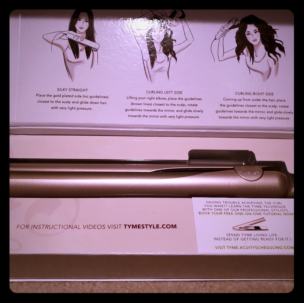 Tyme styler NWT hair iron